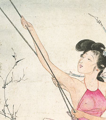 黄龙县-胡也佛的仕女画和最知名的金瓶梅秘戏图